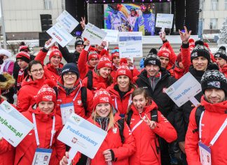Fotogaleria z ceremonii flagowej w wiosce uniwersjadowej