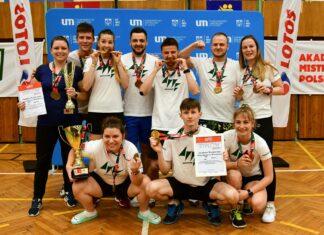 AWF Wrocław ze złotem Akademickich Mistrzostw Polski w badmintonie