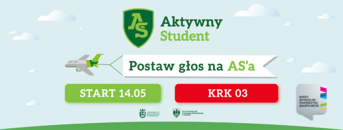 Budżet Obywatelski Województwa Małopolskiego Aktywny Student 2022 głosowanie KRK03