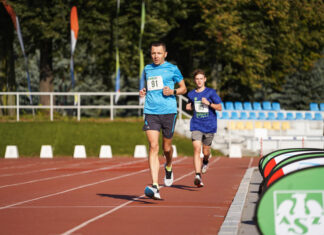 Licznie biegali na zaliczenie testu