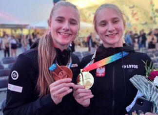 Siostry Kałuckie z medalami na inaugurację AMŚ we wspinaczce sportowej