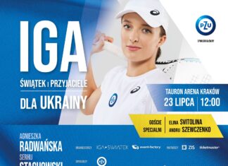 Iga Świątek i przyjaciele dla Ukrainy