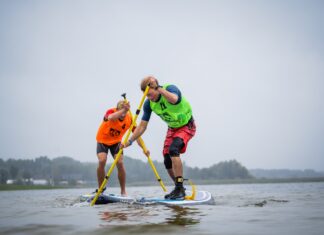 Pierwszy raz na desce SUP