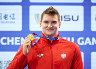 Kamil Sieradzki – potrójny mistrz Uniwersjady w Chengdu w pływaniu