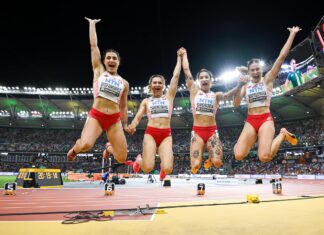 Sztafeta kobiet 4×100 m z awansem do finału MŚ