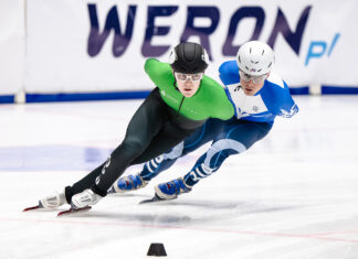 Felix Pigeon z czterema medalami MP w short tracku w Gdańsku